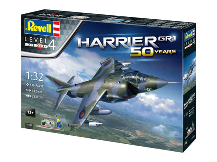 1/32 Revell Germany Geschenkset Harrier GR.1 50 Years 05690