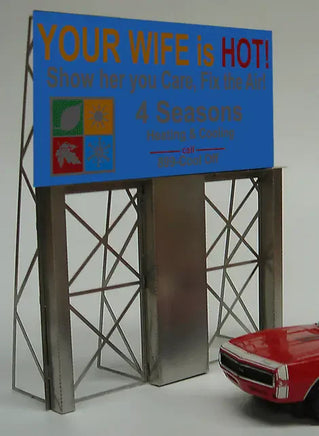 O/HO Miller Engineering Heating & Cooling Billboard 88-1001 - MPM Hobbies