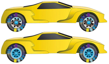 PineCar Chrome Wheel Flare Decal 4063