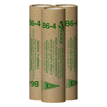 Estes Rockets B6-4 Engine Flight Pack 010055