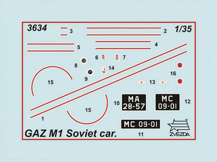 1/35 Zvezda Soviet Car M1 3634