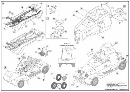 1/48 ACE Model FAI-M Armoured Car 48107