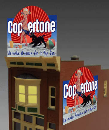 N/HO Miller Engineering Coppertone Billboard 1062