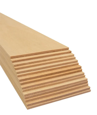 Bud Nosen Basswood Sheet 3/16" x 2" x 24" (10/pkg) 3362 - MPM Hobbies