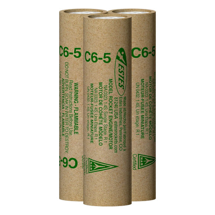 Estes Rocket C6-5 Engine Flight Pack 10056