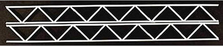 Plastruct 1" Styrene Warren Open Web Truss (OWTS-32 / 2 Pack) 90658 - MPM Hobbies