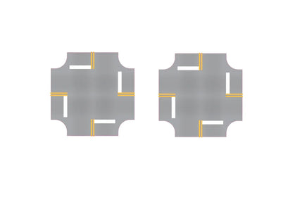 HO Easy Streets Aged Asphalt 4 Way Intersection - 4 Way Stop (Qty 2) 315-3072