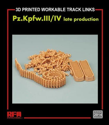 1/35 Ryefield Models 3D Printed Workable Track Links Pz.Kpfw.III/IV Late Production 2014