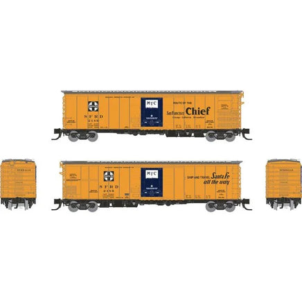 N Rapido Santa Fe RR-60 Mechanical Reefer: San Francisco Chief Slogan: 4-Pack 561007