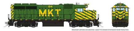 HO Rapido EMD GP40 Mother (DC/DCC/Sound): MKT - Green & Yellow: #227 40518