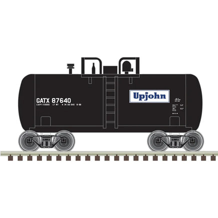 N Atlas Trainman Beer Can Tank Car Upjohn (GATX) #87644 - 50006886 - MPM Hobbies