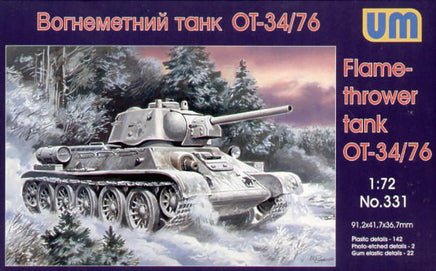 1/72 Uni Model Flame-Thrower Tank OT-34/76 331