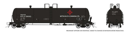 HO Rapido Procor 20k Gal Tank Car: Mitsui & Co Canada (UTLX): 6-Pack - 135016 - MPM Hobbies
