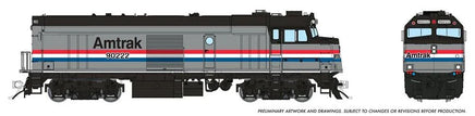 HO Rapido Amtrak NPCU "Cabbage" (DC/DCC/Sound): Amtrak - Phase III: #90222 - 081515 - MPM Hobbies