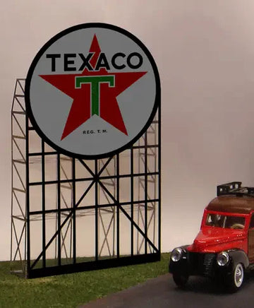 N/HO Miller Engineering Small Texaco Roadside Billboard 5182 - MPM Hobbies
