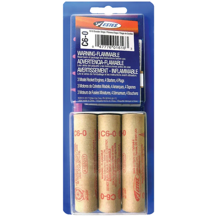 Estes Rockets C6-0 Engines 10047 - MPM Hobbies