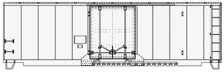 HO Accurail 40' Insulated Plug Door Steel Undecorated Boxcar 3100