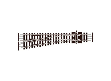 N Scale Peco SL-E392F Turnout Small Radius Left Hand 6108 - MPM Hobbies