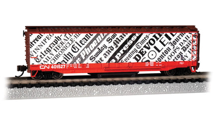 N Bachmann Track-Cleaning 50' Plug-Door Boxcar - Canadian National #401527 - 16372