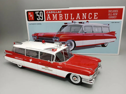 1/25 AMT 1959 Cadillac Ambulance w/Gurney 1395