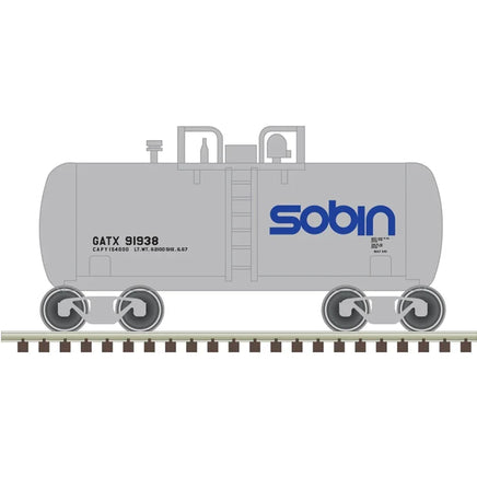 N Atlas Trainman Beer Can Tank Car Sobin (GATX) #91938 - 50006884 - MPM Hobbies