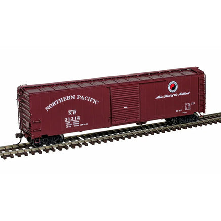 HO Atlas 50' Postwar Single Door Box Car Northern Pacific #31050 - 20007522 - MPM Hobbies