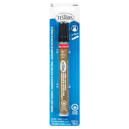 Testors Metallic Gold Carded Marker 2544C - MPM Hobbies