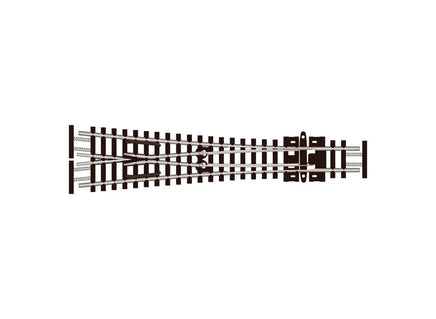N Scale Peco SL-E397F Y Turnout Medium Radius 6801 - MPM Hobbies