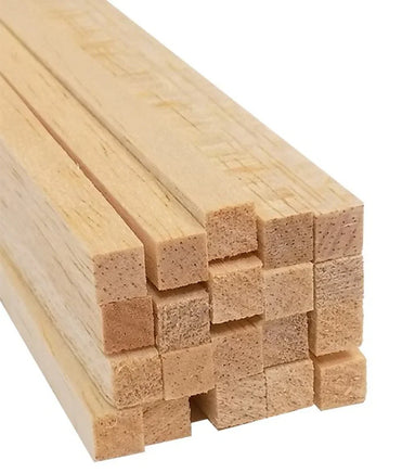Bud Nosen Balsa Stick 1/4" x 1/4" x 36" (20/pkg) 1075