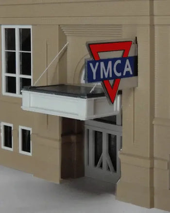 HO Miller Engineering Small YMCA Signs 3072 - MPM Hobbies