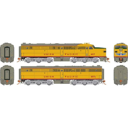 HO Rapido PA-1 + PB-1 (DC/DCC/Sound): Union Pacific: #607 + 607B - 023566 - MPM Hobbies