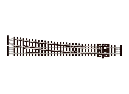 N Scale Peco SL-E388F Turnout Large Radius Right Hand 6405 - MPM Hobbies