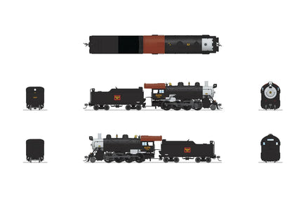 HO Broadway Ltd 2-8-0 Consolidation CBQ 634 No-Sound / DCC-Ready 8750