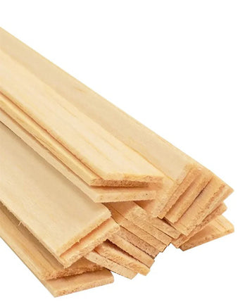 Bud Nosen Balsa Stick 1/16" x 1/2" x 36" (24/pkg) 1016