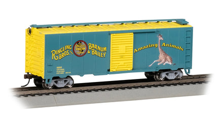 HO Bachmann 40' Boxcar - Ringling Bros. and Barnum & Bailey - Giraffe 16616