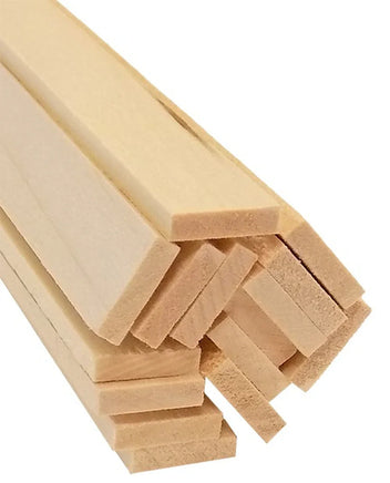 Bud Nosen Basswood Stick 1/8" x 3/4" x 24" (12/pkg) 3259