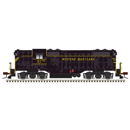 HO Atlas GP7 Silver Western Maryland 23 (Black/Yellow) 10003941