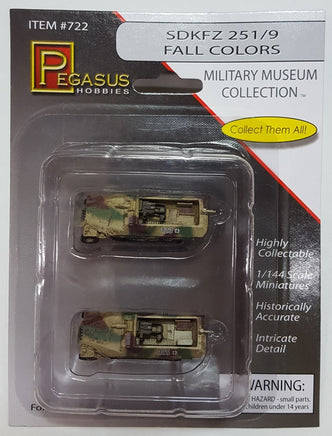 1/144 Pegasus Sd.Kfz. 251/9 Half-Tracks 00722