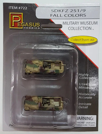 1/144 Pegasus Sd.Kfz. 251/9 Half-Tracks 00722