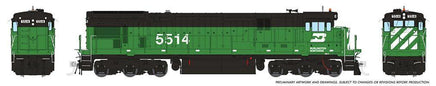HO Rapido C30-7 (DC/DCC/Sound): Burlington Northern - Early Scheme: #5533 - 042507 - MPM Hobbies