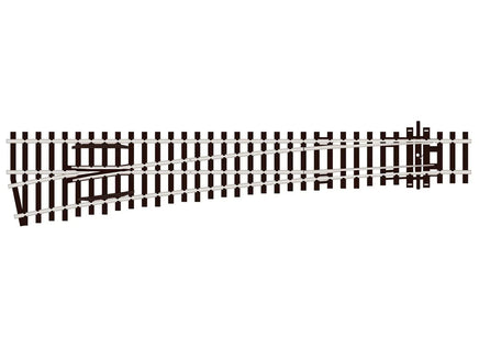HO Peco SL-E89 Turnout Large Radius Left Hand 37805 - MPM Hobbies