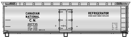 HO Accurail 40' Wood Refrigerator Car Canadian National 81801