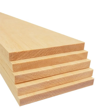 Bud Nosen Balsa Sheet 3/8" x 4" x 36" (5/pkg) 1148