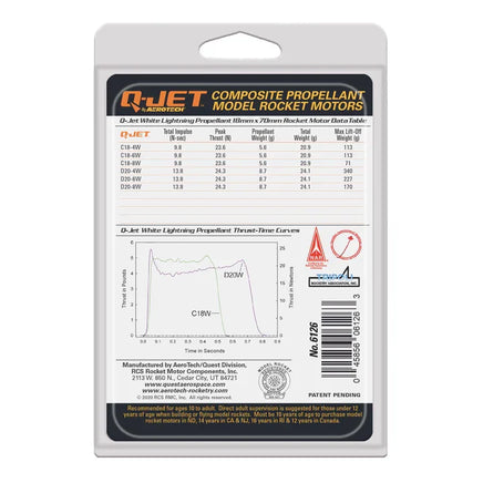 Quest C18-6W White Lightning Complete 2-Motor Launch Pack Q6126