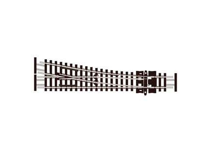 N Scale Peco SL-E391F Turnout Small Radius Right Hand 6009 - MPM Hobbies