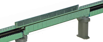 N Kato Single Track Plate Girder Bridge (Light Green) 20449 - MPM Hobbies