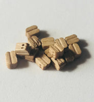 Model Shipways 5/32" (4mm) Walnut Double Sheave Block (30pcs) 309 - MPM Hobbies