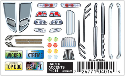 PineCar Racer Accents Decal 4014