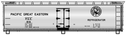 HO Accurail 40' Wood Refrigerator Car Pacific Great Eastern 81803