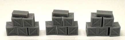 HO Phoenix Precision Stack of 5 3′ Cube Crates and 1 3' x 5' Crate Type 2 31537
